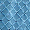 Cerulean Blue Grid Patterned Chikankari Kurta Set with Sequin Work